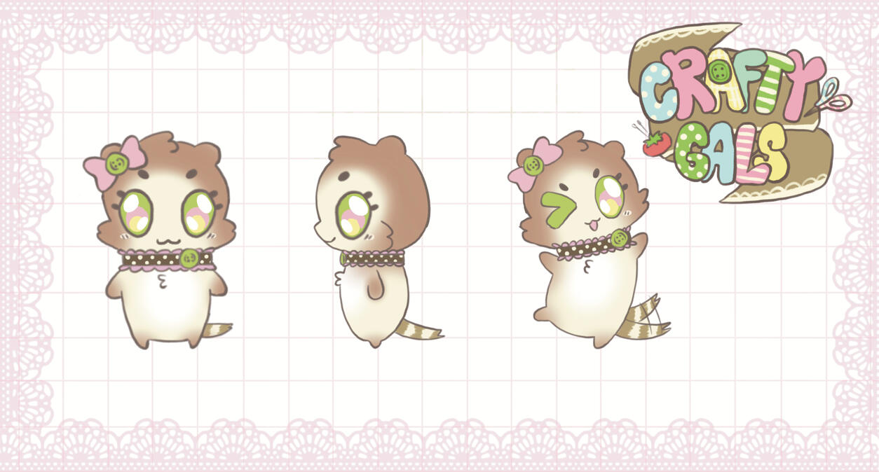 "Crafty Gals" Mascot Design