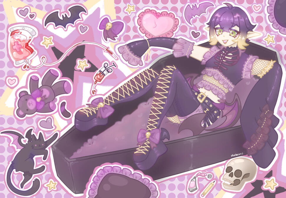 VTuber Splash Illustration